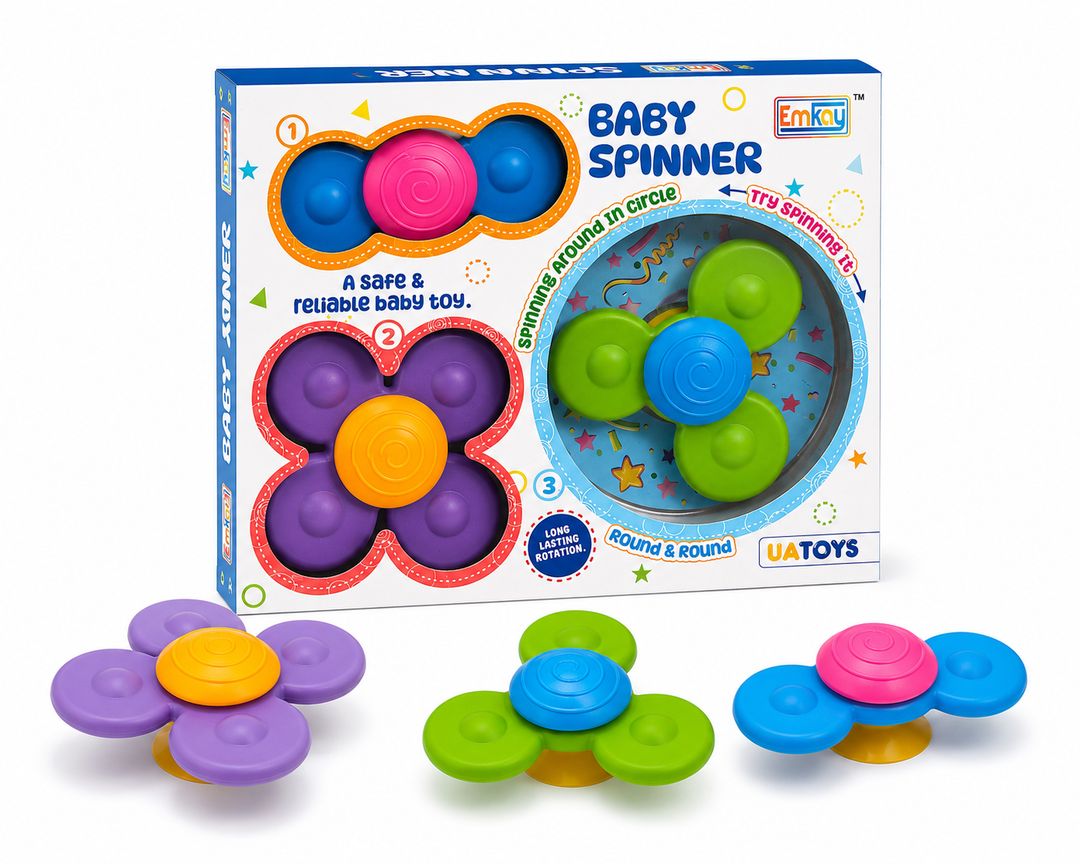 UA Toys Pack of 3 Baby Spinner Toy (2-6 Years)