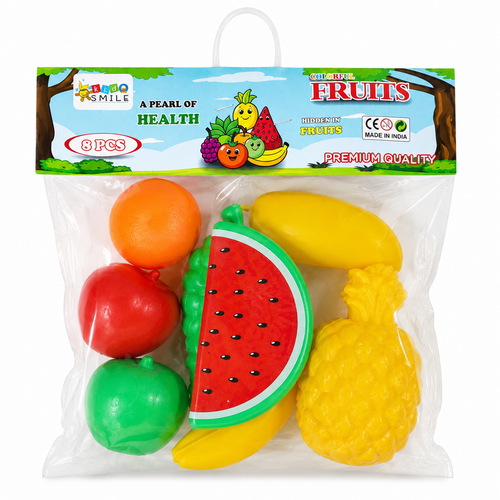 Kids Smile 8 Pieces Colorful Fruits Pretend Playset (3-6 Years)