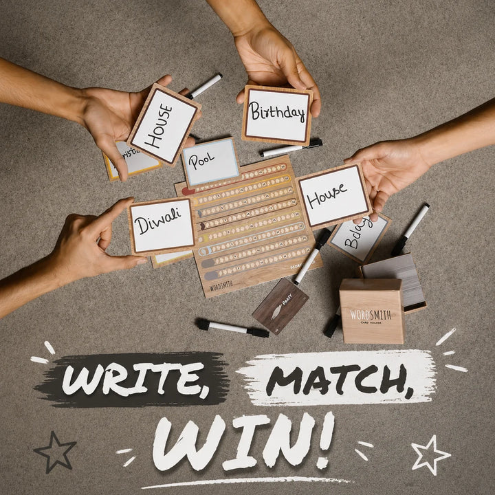 Adeloft Wordsmith Word Matching Party Game | Think Alike Family & Friends Game | 3–8 Players