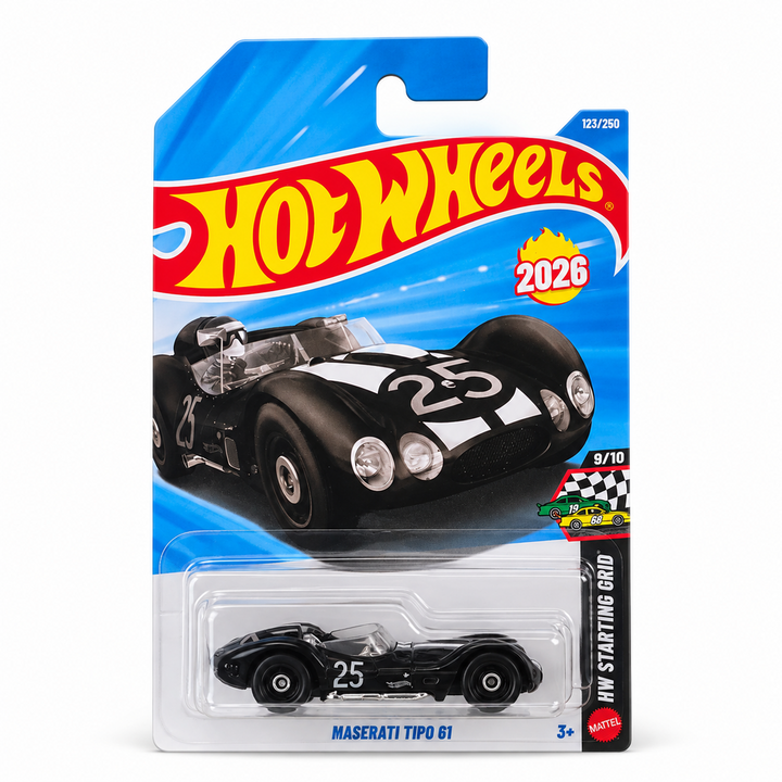 Set of 3 Hot wheels [HW 466] - Maserati Tipo 61, Eggshelleracer, The Dark Knight Batmobile