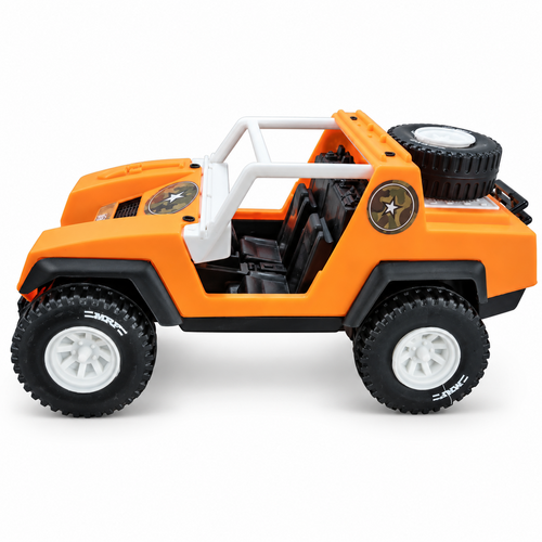 Original Funskool Army Toy Jeep - Free Rolling Wheels (3-6 Years)