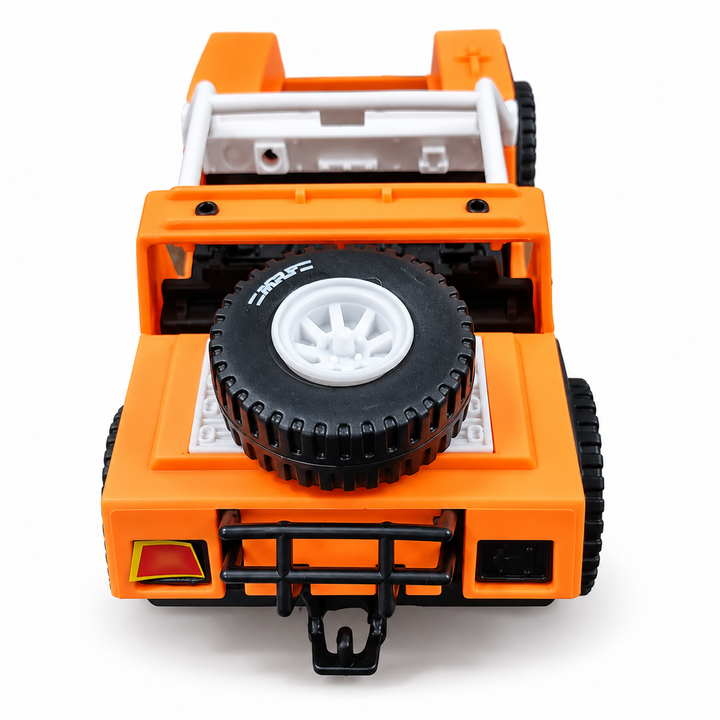 Original Funskool Army Toy Jeep - Free Rolling Wheels (3-6 Years)