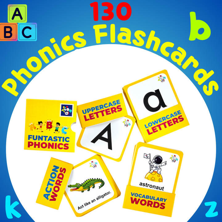 Early Learning Flash Cards for Kids | Easy and Fun Educational (Pack of 4) | 200+ Picture and Word Cards