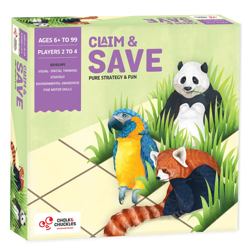 Chalk & Chuckles Claim & Save Board Game for Kids