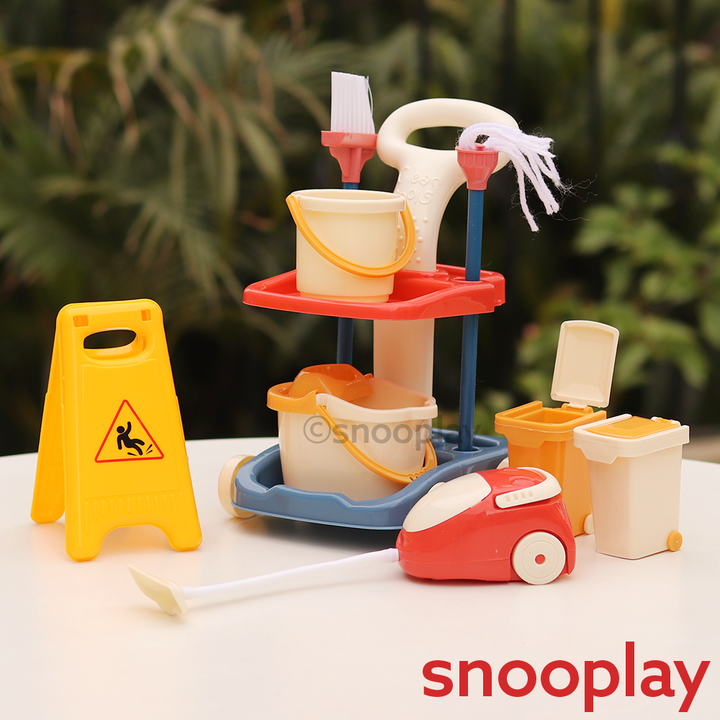 Pretend Play Cleaning Set For Kids (Mini House Keeping Toys Playset)