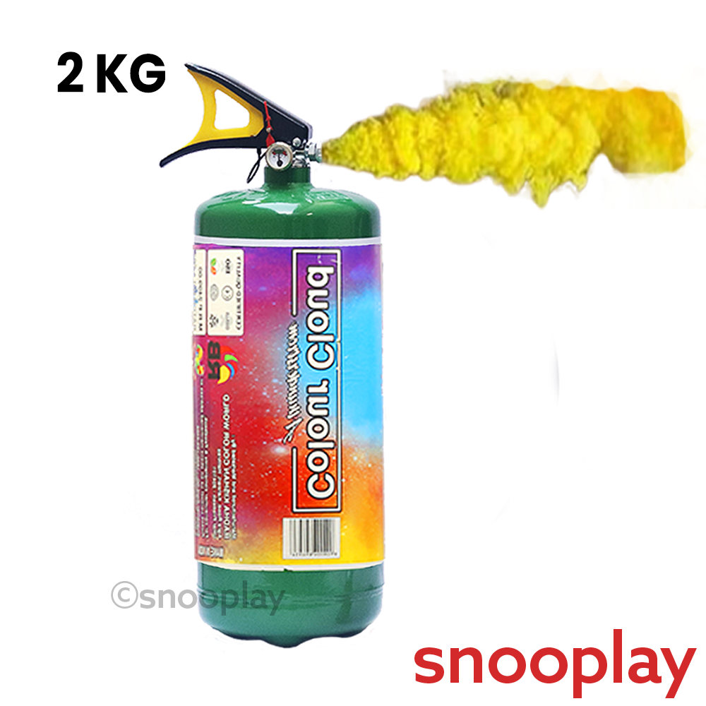 2Kg Color Burst Holi Non-Toxic Premium Cylinder | Vibrant & High Density Colour | Assorted Colours & Prints