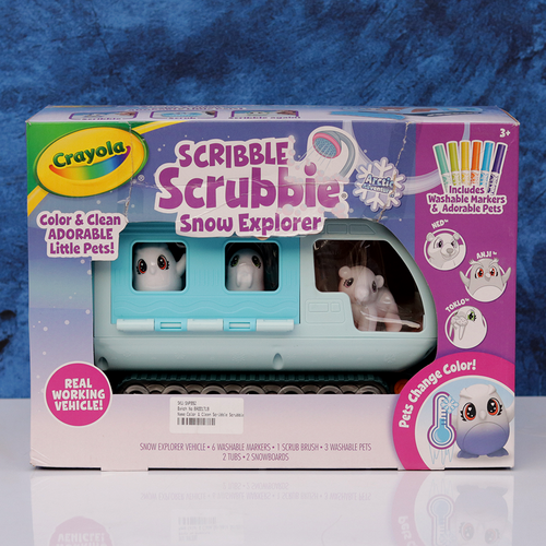 Crayola Scribble Scrubbie Snow Explorer - Little Pets with Washable Markers (3-6 Years)