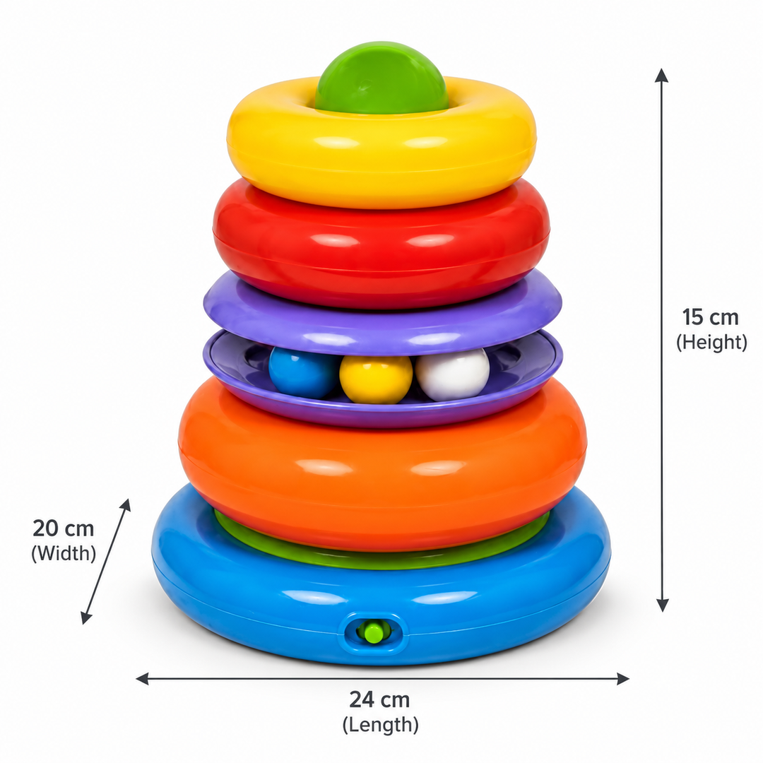 Innovador Musical Stacker Toy for Babies | Stacking Rings, Lights & Sound Feature