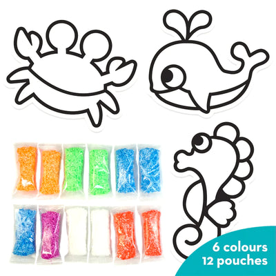 Clay Stickers - Aqua World (DIY Craft Kit)