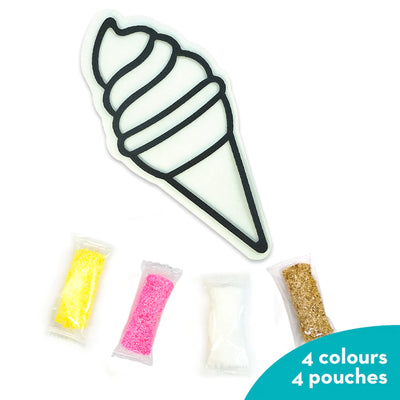 Clay Stickers - Ice Cream (DIY Craft Kit)