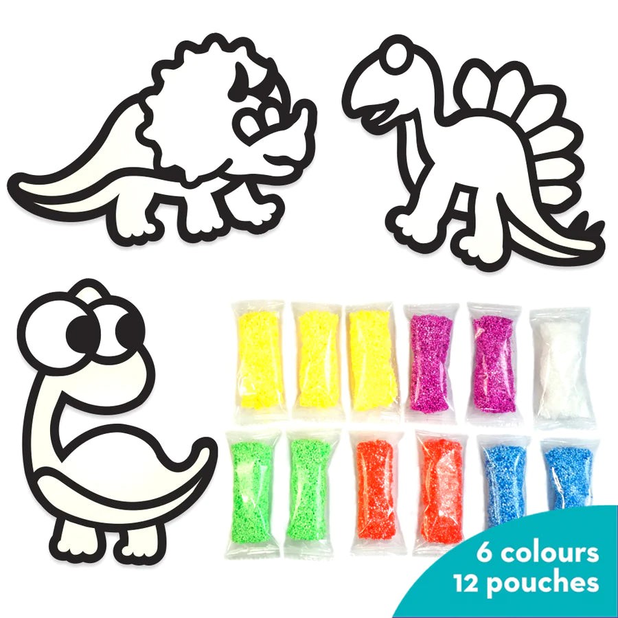 Clay Stickers - Dino Pals (DIY Craft Kit)