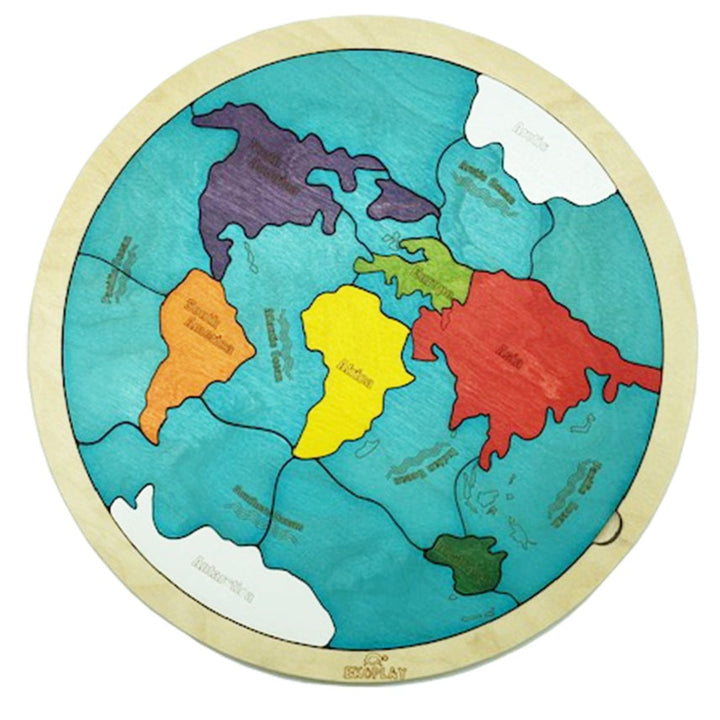 Continents Puzzle - Educational Puzzle Set (5-7 Years)