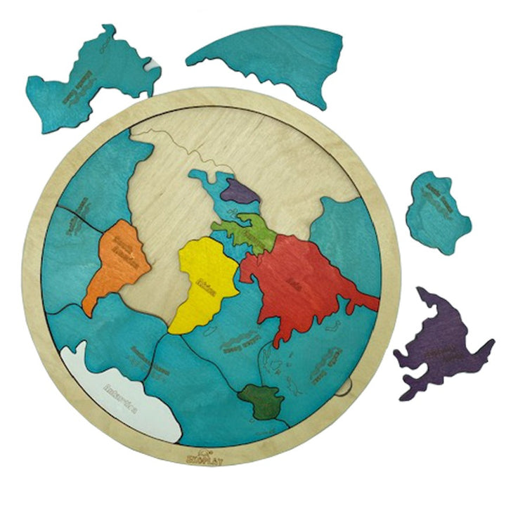 Continents Puzzle - Educational Puzzle Set (5-7 Years)