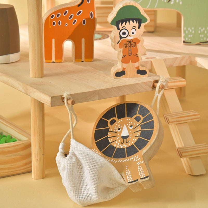 Imaginative Jungle Safari Playset: Wooden Adventure (2-6 Years)