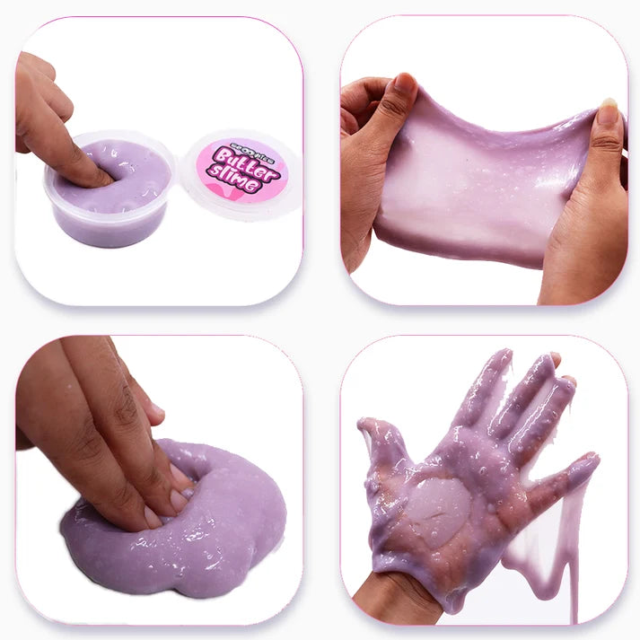 Scoobies Uni GooGoo Slime Set (Pink) – 4 Slimes + 20 Unicorn Dawdlers | Creative Sensory Play