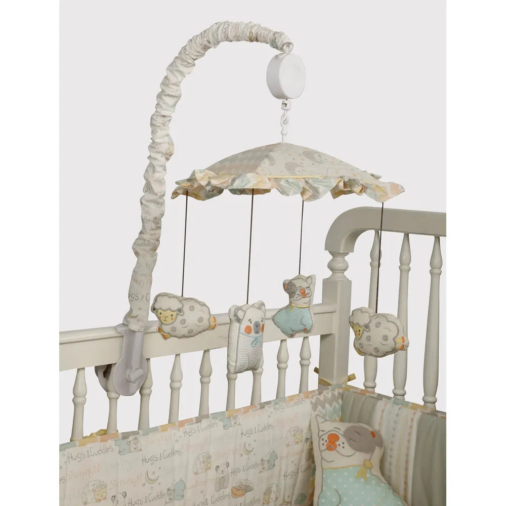 Abracadabra Cot Handle - Musical Mobile Sleepy Friends
