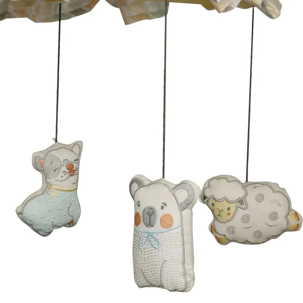 Abracadabra Cot Handle - Musical Mobile Sleepy Friends