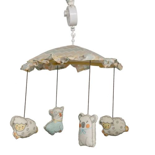 Abracadabra Cot Handle - Musical Mobile Sleepy Friends