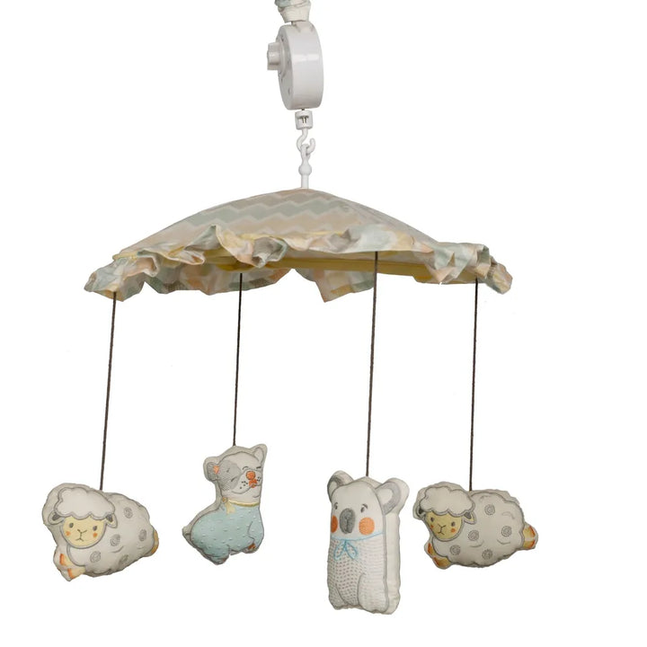 Abracadabra Cot Handle - Musical Mobile Sleepy Friends