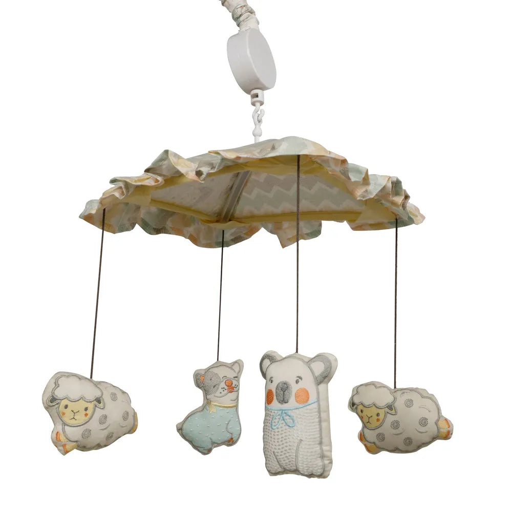 Abracadabra Cot Handle - Musical Mobile Sleepy Friends