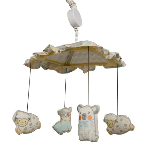 Abracadabra Cot Handle - Musical Mobile Sleepy Friends
