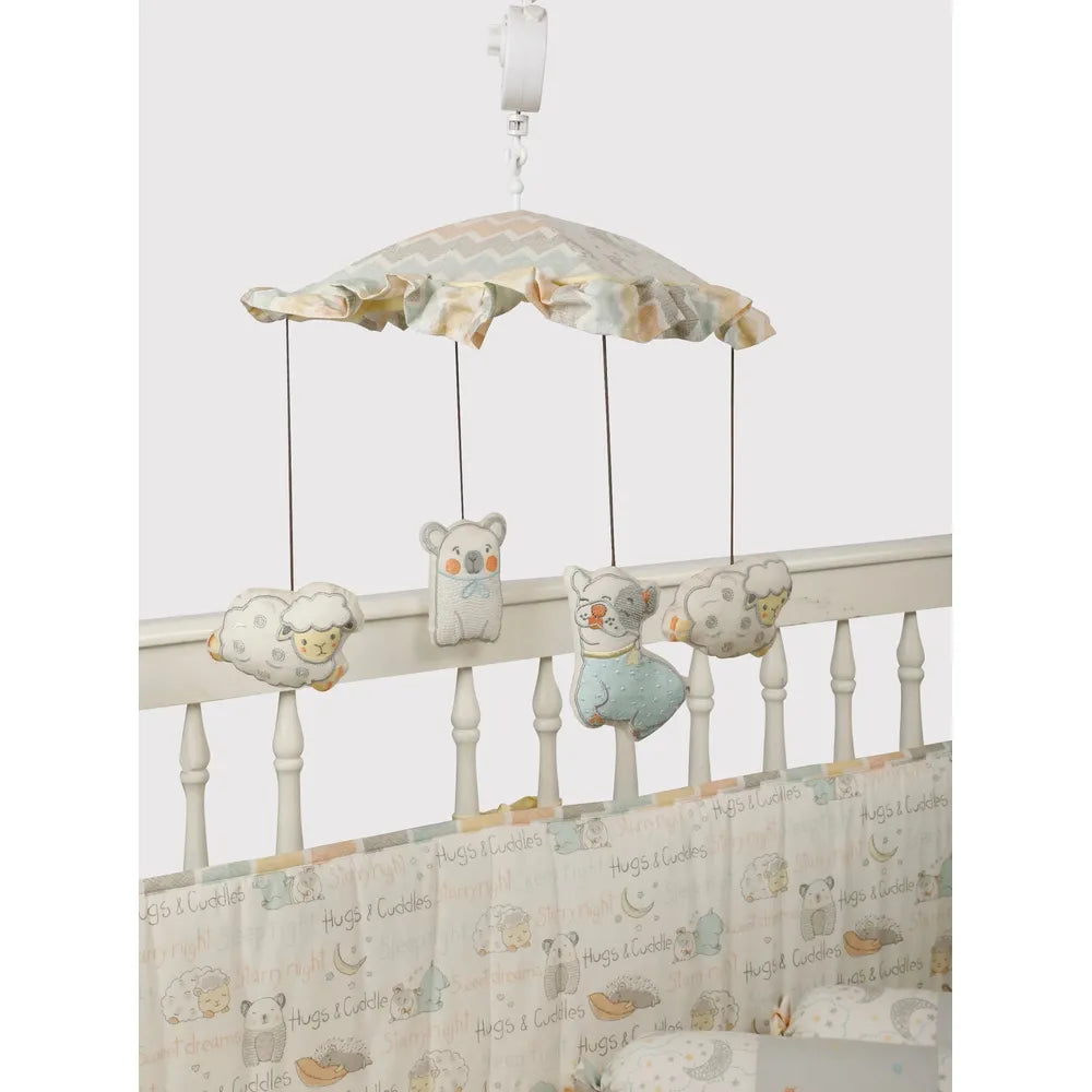 Abracadabra Cot Handle - Musical Mobile Sleepy Friends
