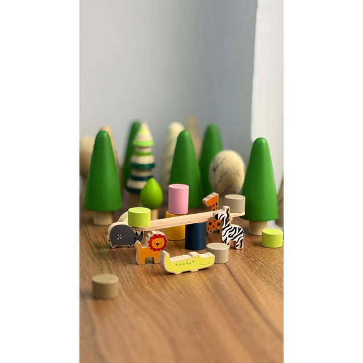 Wooden Zoo Tower Stacking Toy (3-5 Years)