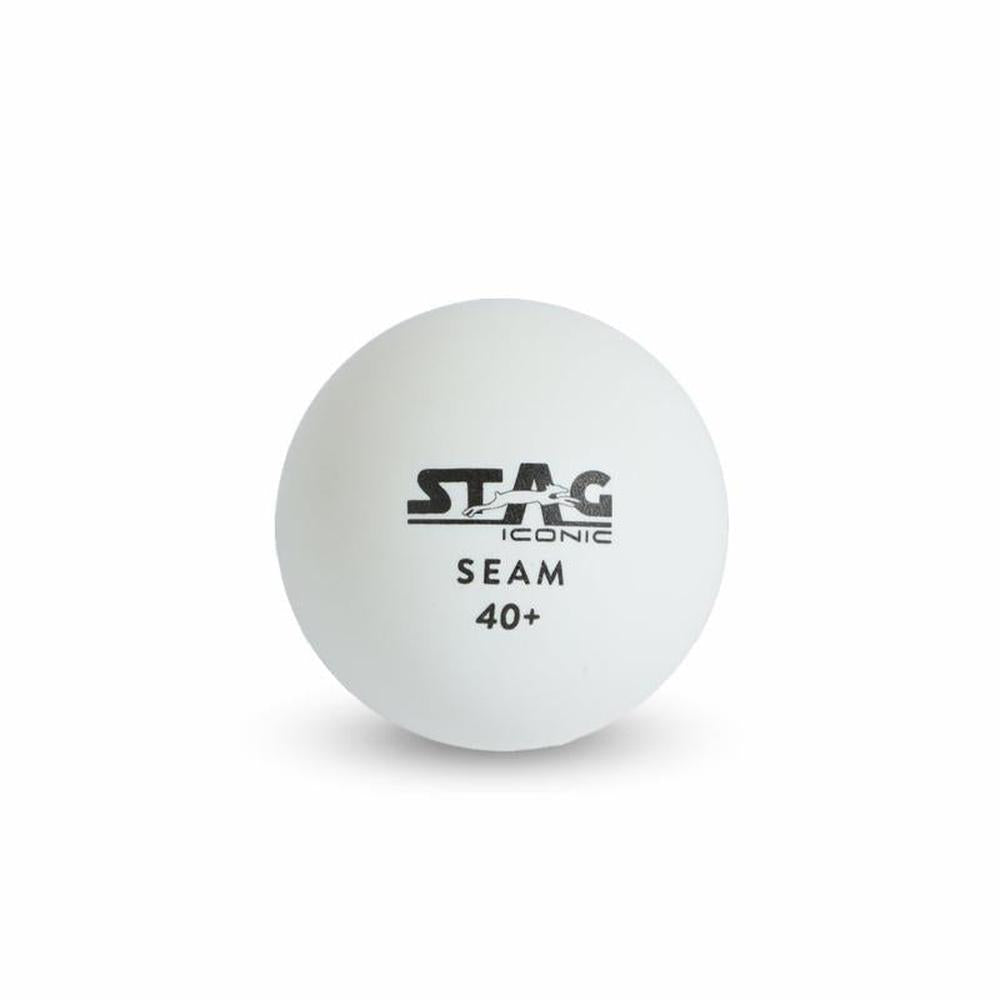 STAG ICONIC Pack of 6 Seam Table Tennis Ball - Orange (9 Years till Grown Ups)