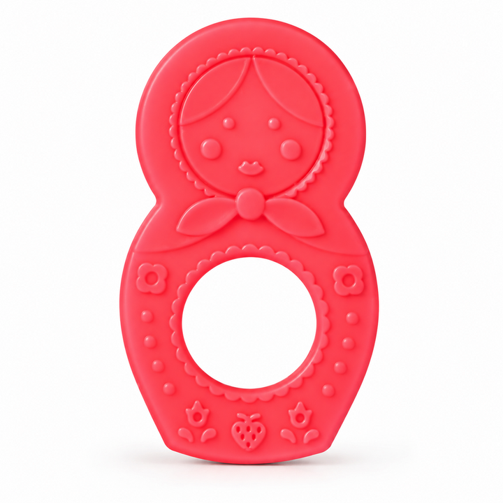 Chanak Medical-Grade Silicone Baby Teether – Pink, Non-Toxic