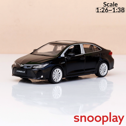 Metal Speed Zone Original Toyota Corolla Hybrid Licensed Diecast Car with Openable Doors | 1:26~1:38 Scale (14 Years till Grown Ups)