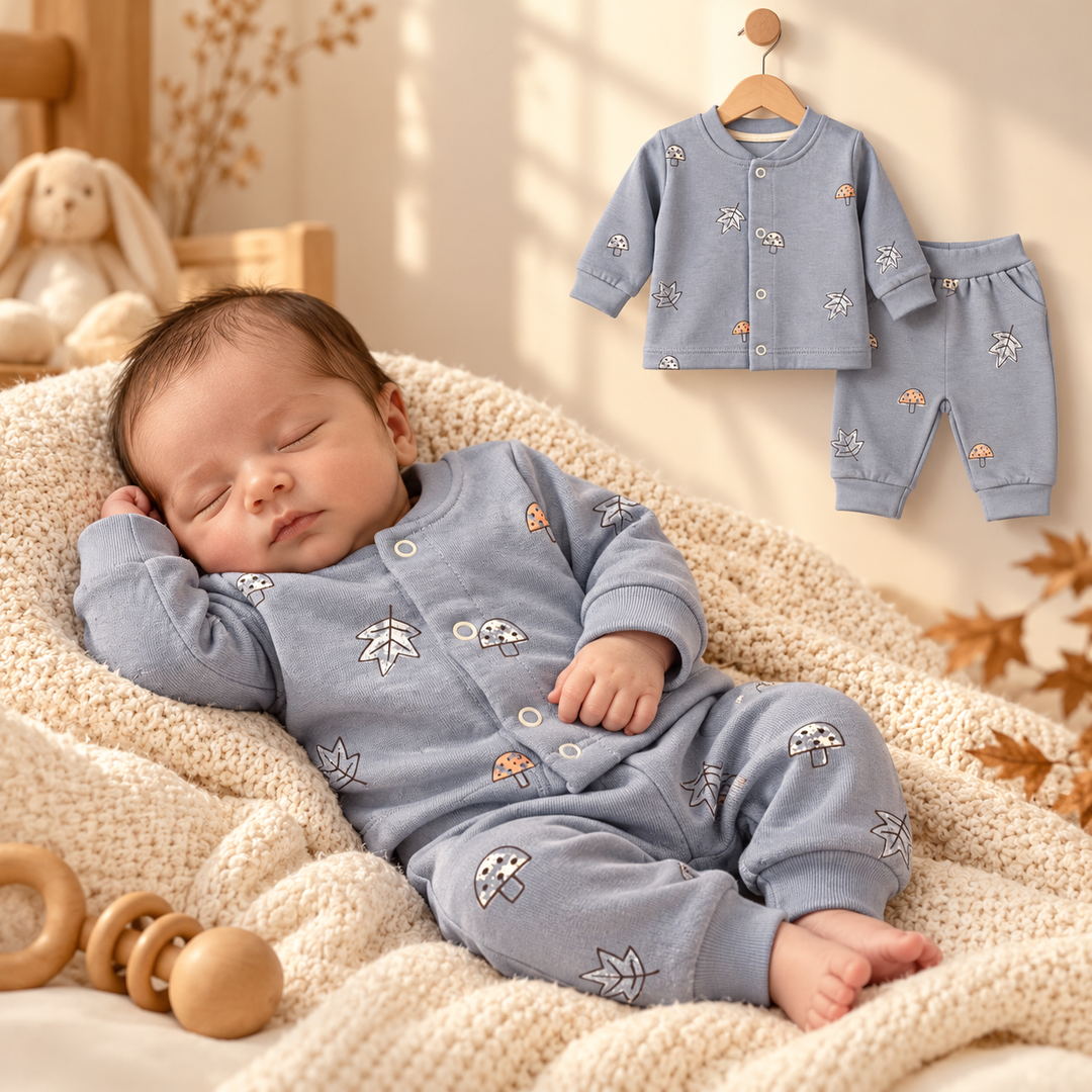 I Bears Interlock Knit Full Sleeves Co-Ords Vest & Pant Set (Unisex)