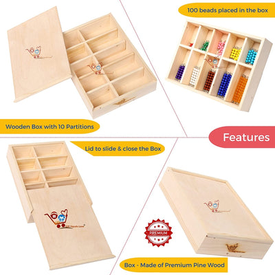 Wooden Montessori Counting Beads