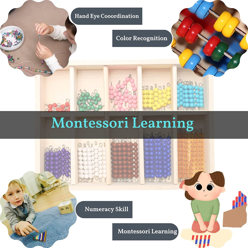 Wooden Montessori Counting Beads