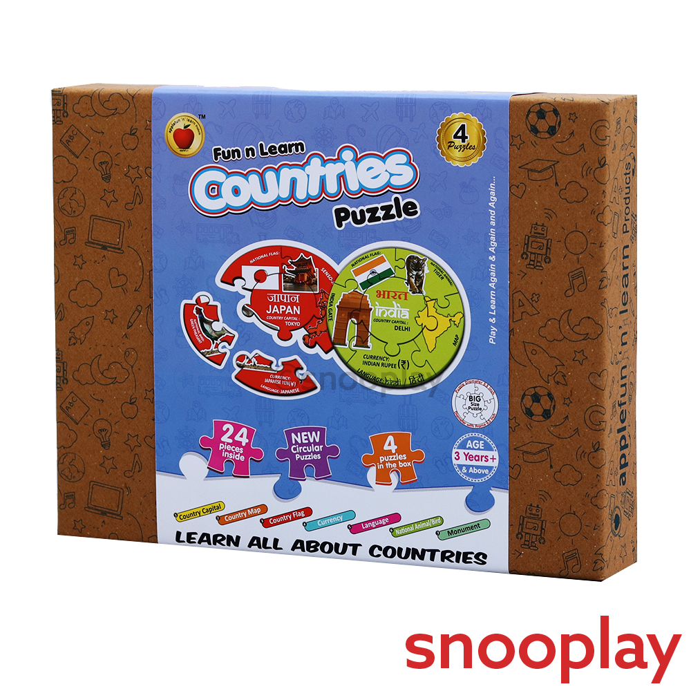 Fun n Learn Countries Puzzle - 24 PCS