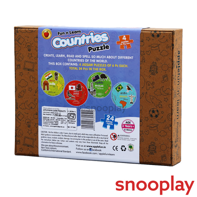 Fun n Learn Countries Puzzle - 24 PCS