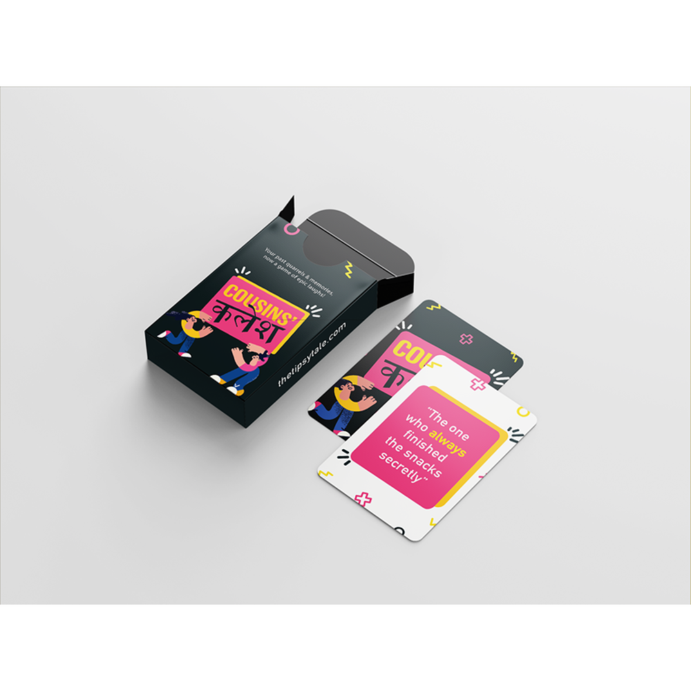 The Tipsy Tales Cousin Kalesh Fun Dares & Questions Card Game (13 Years till Grown Ups)