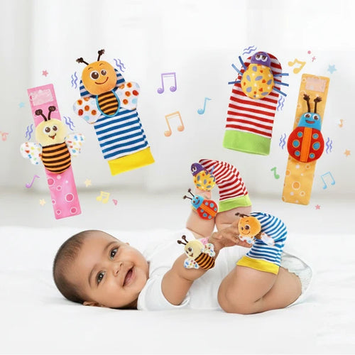 Kidology Baby Sensory Rattle Toy Set | Colorful Infant Rattles for Sensory & Motor Development