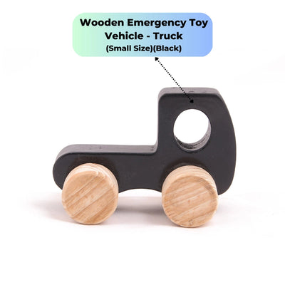 Wooden Emergency Toy Vehicle Set -Truck Small Size