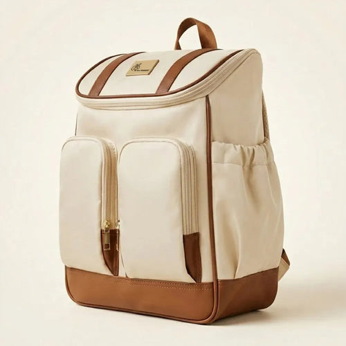 R for Rabbit Caramello Bold Hazel Stylish Diaper Bag | Vegan Leather, Stroller Hanging Rings