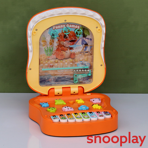 Crocodile with Dino Theme Electronic Marble Game | Animal Sound, Multiple Music & Light (3-8 Years)