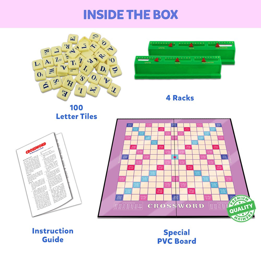 Crossword Board Game - Ultimate Word Building Game (Multicolour)