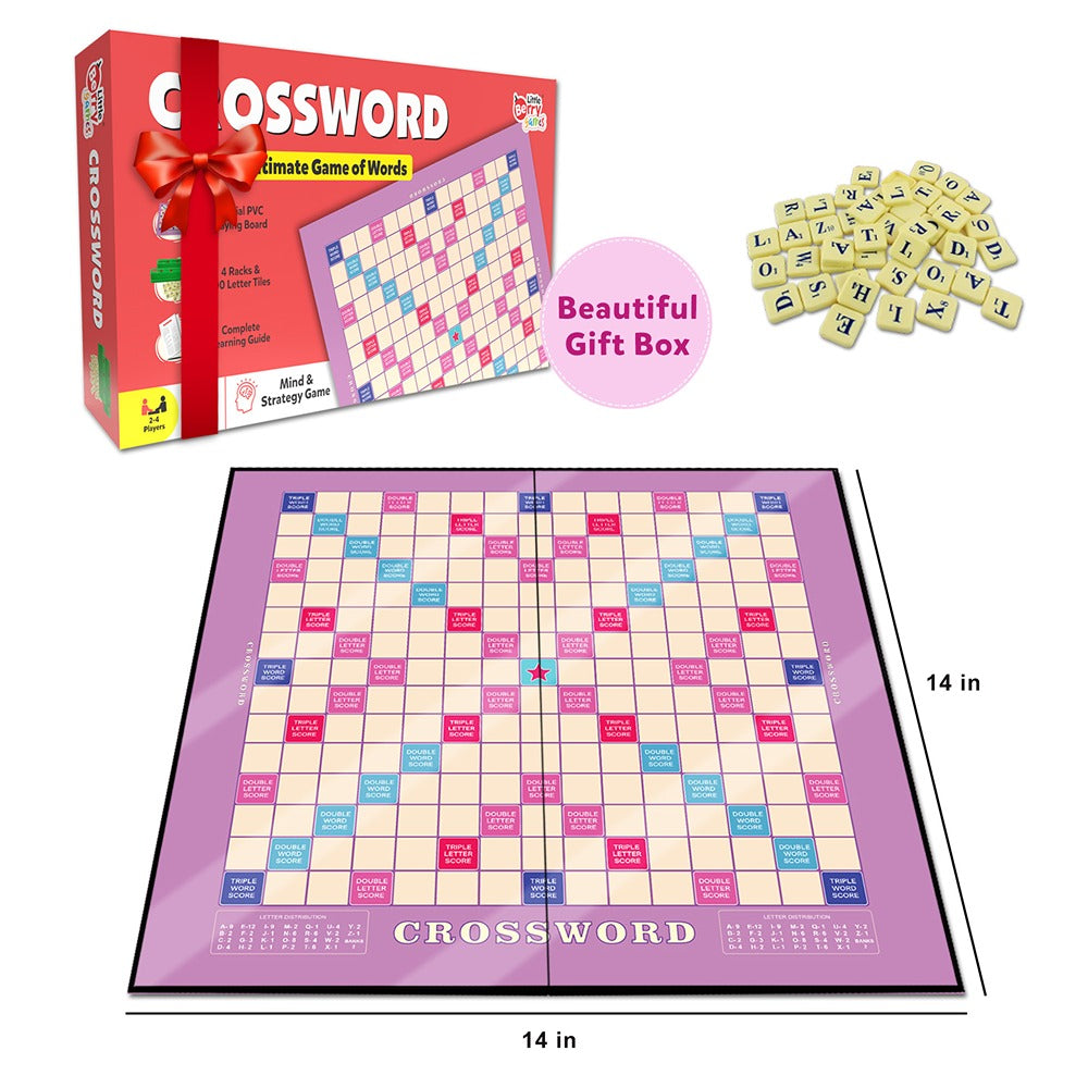 Crossword Board Game - Ultimate Word Building Game (Multicolour)