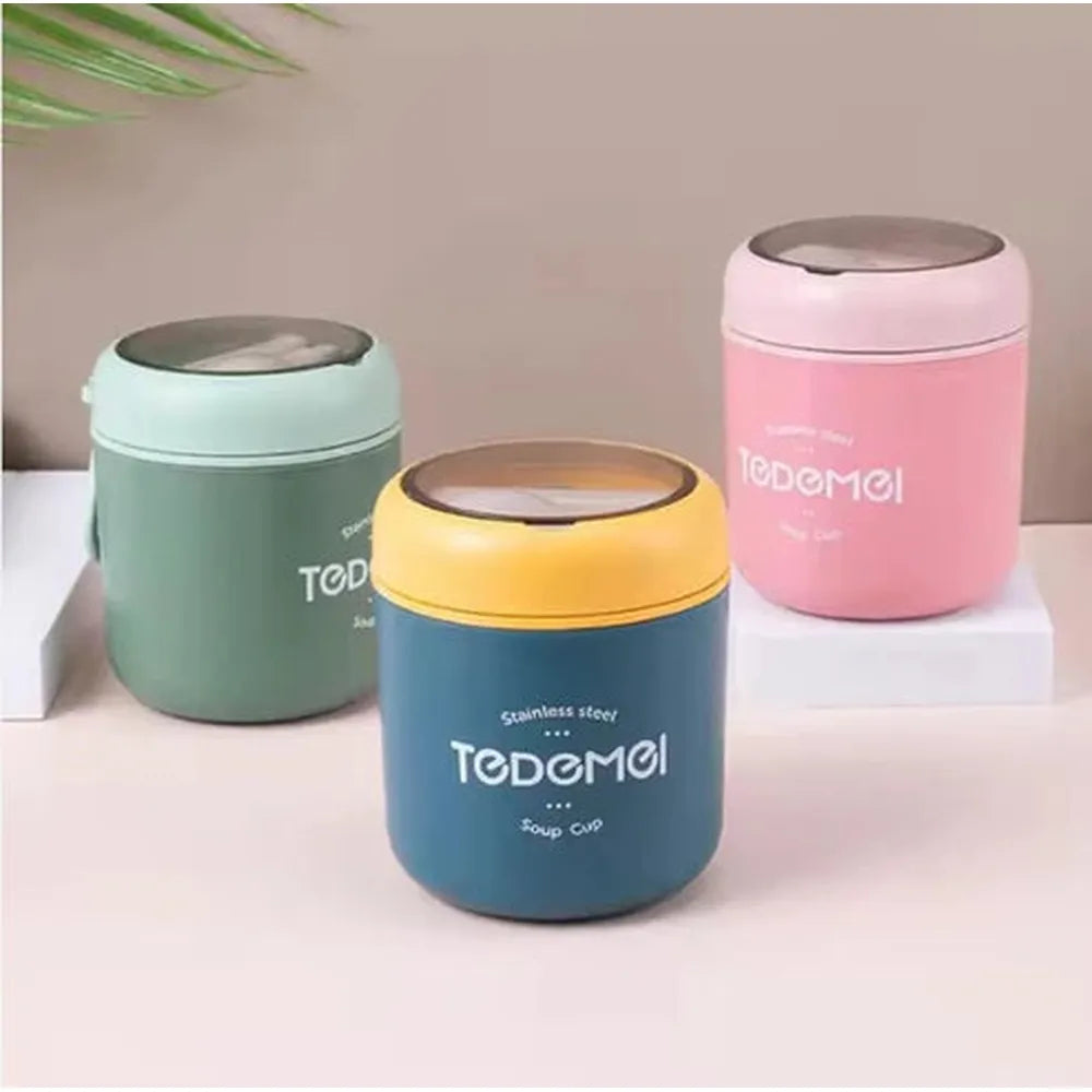CuddleNest Stainless Steel Thermal Soup Cup Lunch Box - 530ml