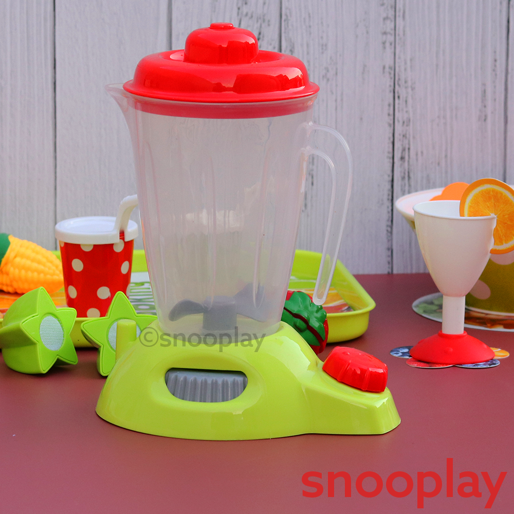 Cutlery Pretend Play Set with Blender and kitchen accessories