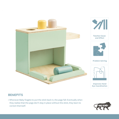 Cylinder Peg Drop Activity Set