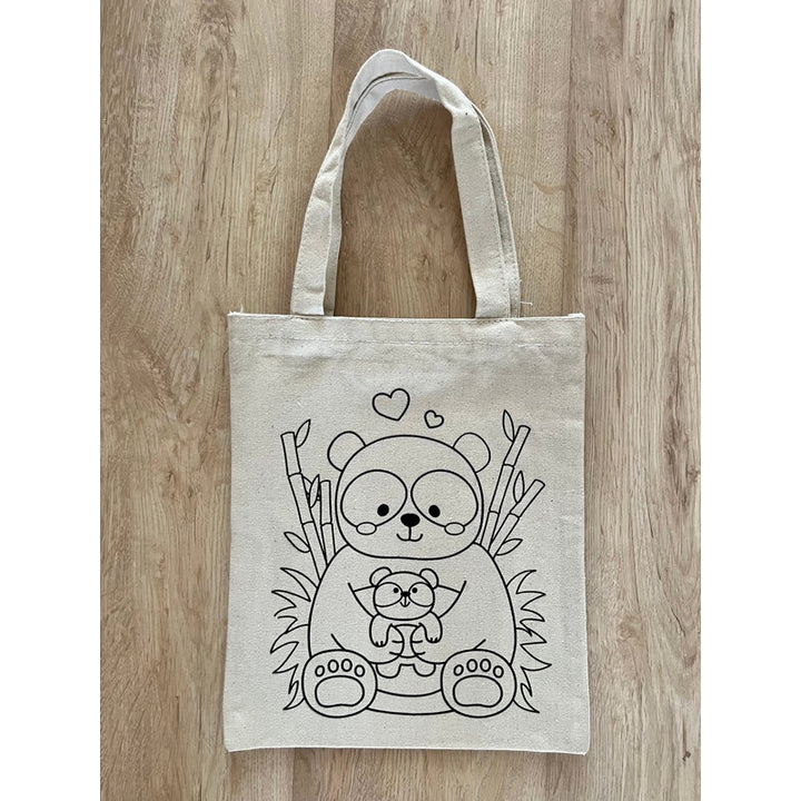 DIY Colouring Love my baby Tote Bag