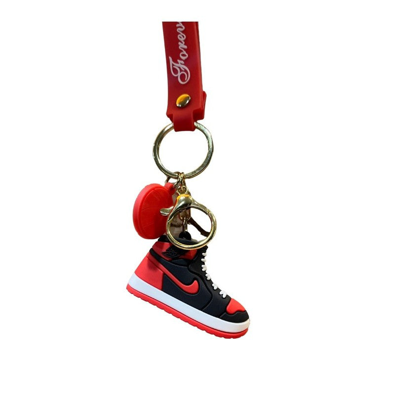 Nike Air Jordans large shoes keychain (Red)