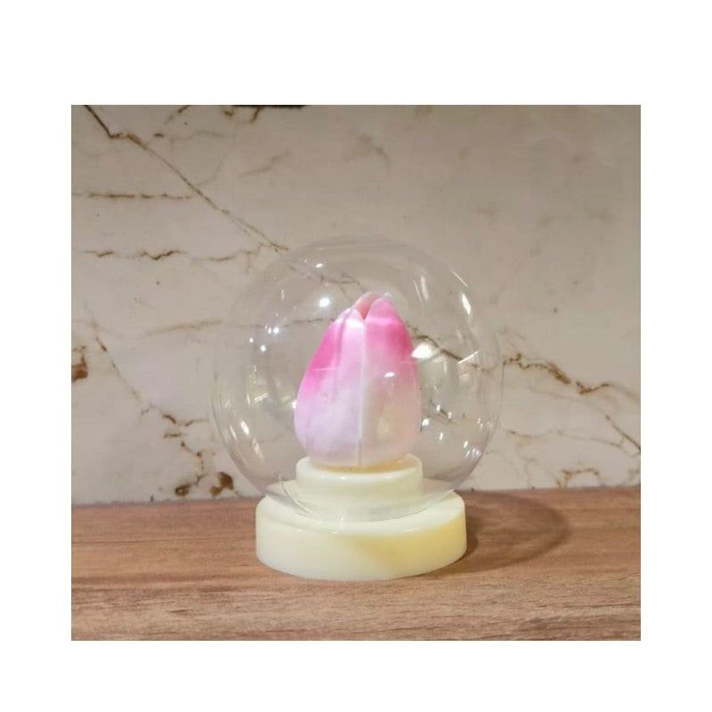 Dome shaped flower Led candle (Set of 6) (Assorted Colours)