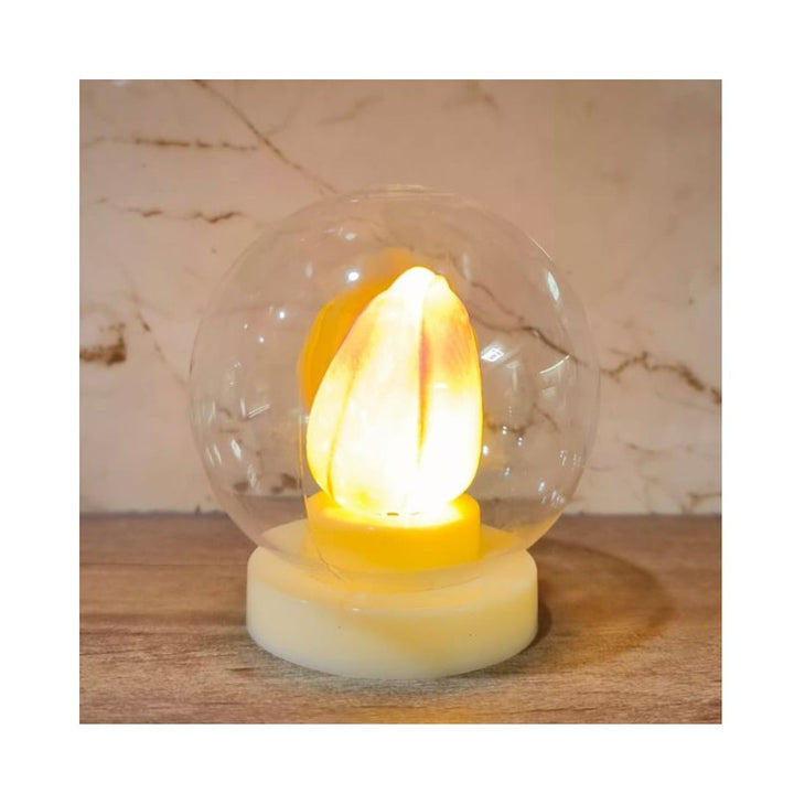 Dome shaped flower Led candle (Set of 5) (Assorted Colours)