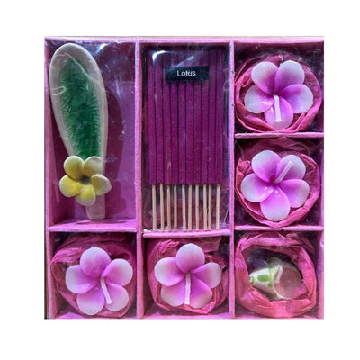 Candle, Incense and Aroma Set (Lavender)